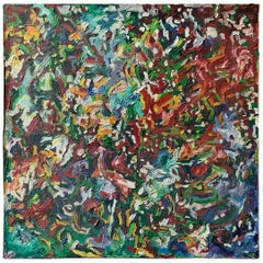 Vintage 1973 Abstract Action Painting
