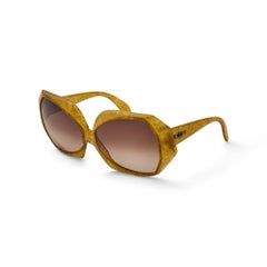1973 Christian Dior Documented Gold Sunglasses