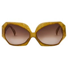 1973 Christian Dior Documented Gold Sunglasses