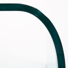 1973 Couchtisch Ponte aus geschwungenem Glas von Angelo Cortesi für Fiam Italia