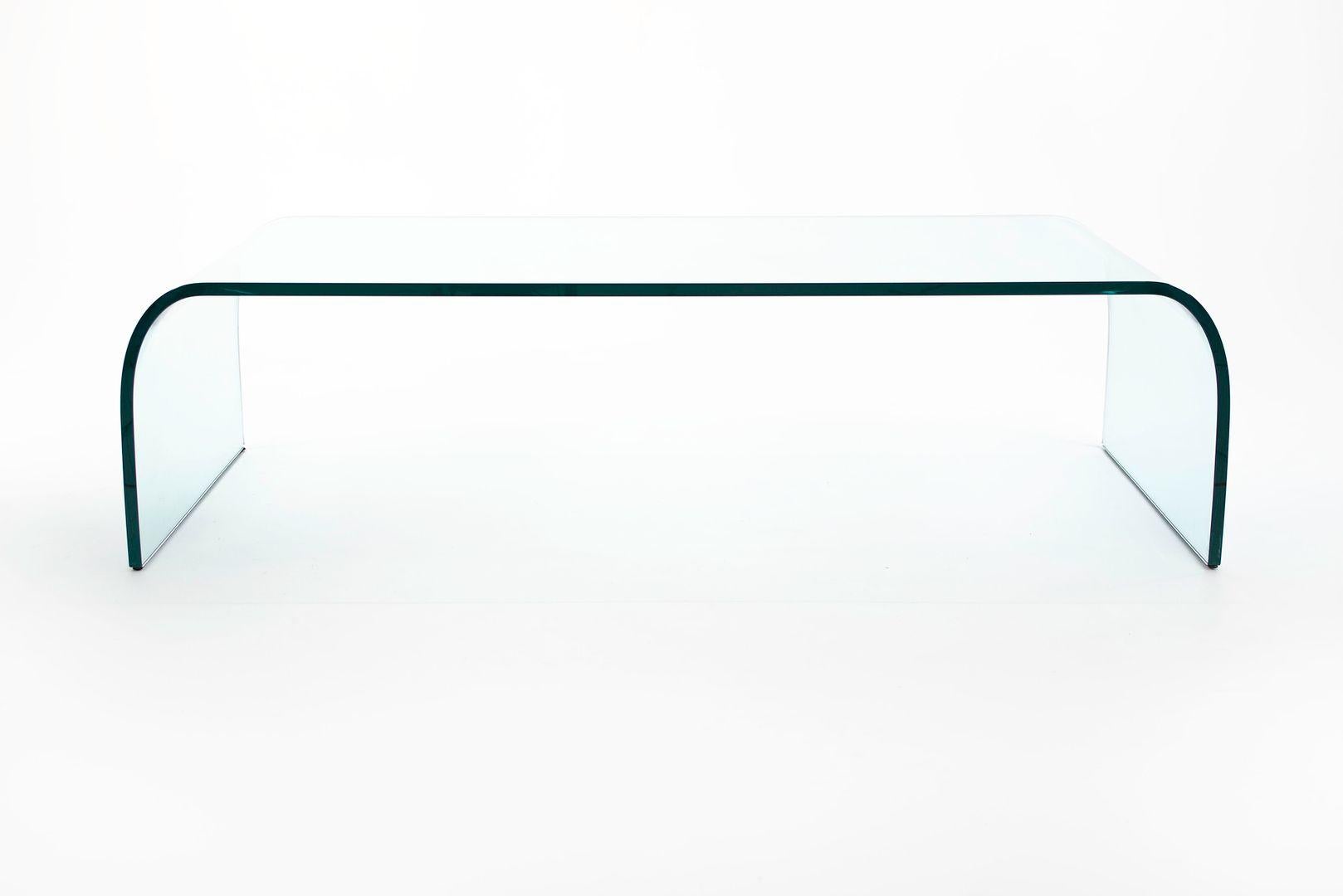 Modern 1973 Curved Glass Ponte Coffee Table by Angelo Cortesi for Fiam Italia