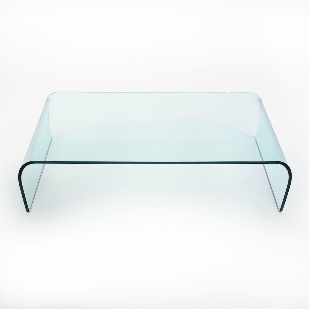 1973 Curved Glass Ponte Coffee Table by Angelo Cortesi for Fiam Italia In Good Condition In Philadelphia, PA