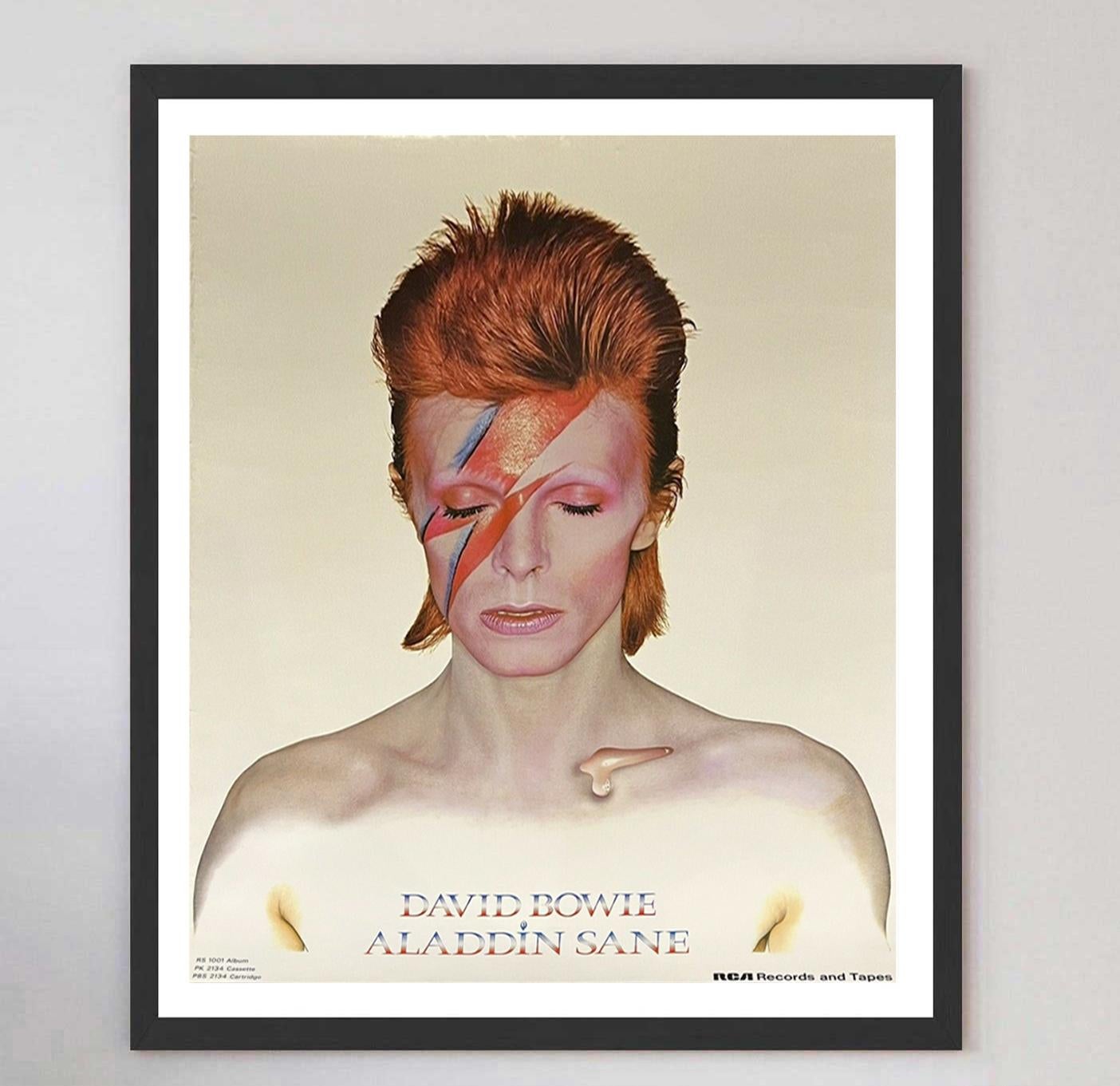 One of the most iconic & recognisable album artworks of all-time, this beautiful poster for David Bowie's sixth album 