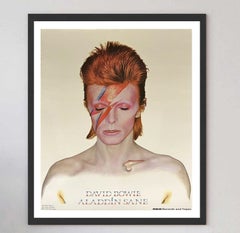 1973 David Bowie, Aladdin Sane Original Vintage Poster