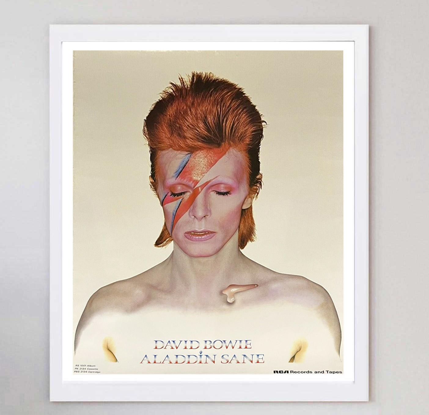 Britannique Affiche vintage originale d'Aladin Sane, David Bowie, 1973 en vente