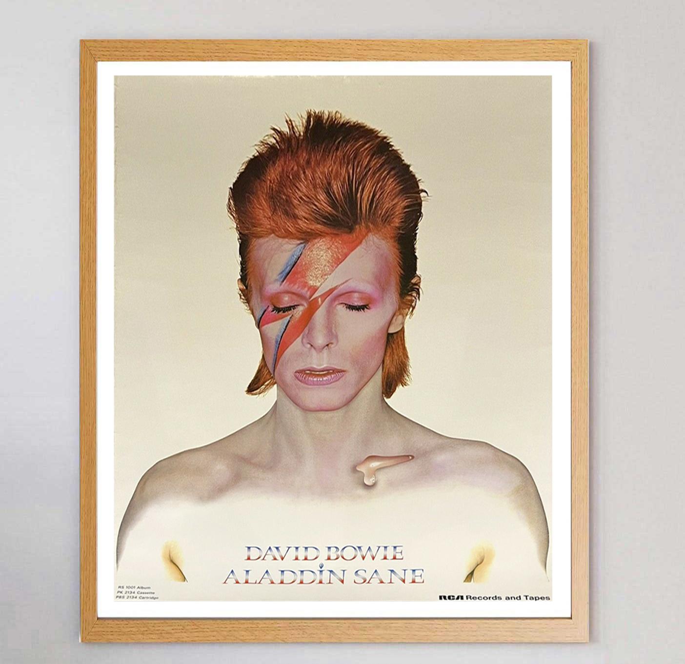 Affiche vintage originale d'Aladin Sane, David Bowie, 1973 Bon état - En vente à Winchester, GB