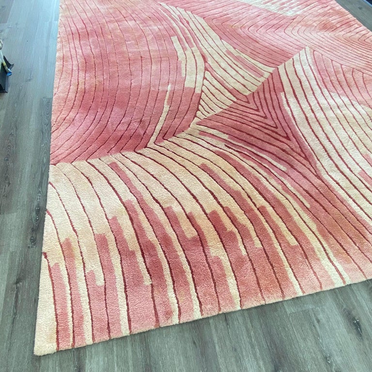 1973, Edward Fields Geometric Postmodern Rug For Sale at 1stDibs