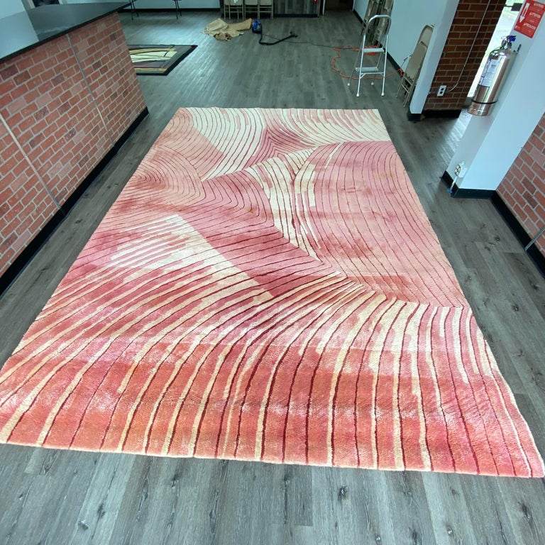 1973, Edward Fields Geometric Postmodern Rug For Sale at 1stDibs