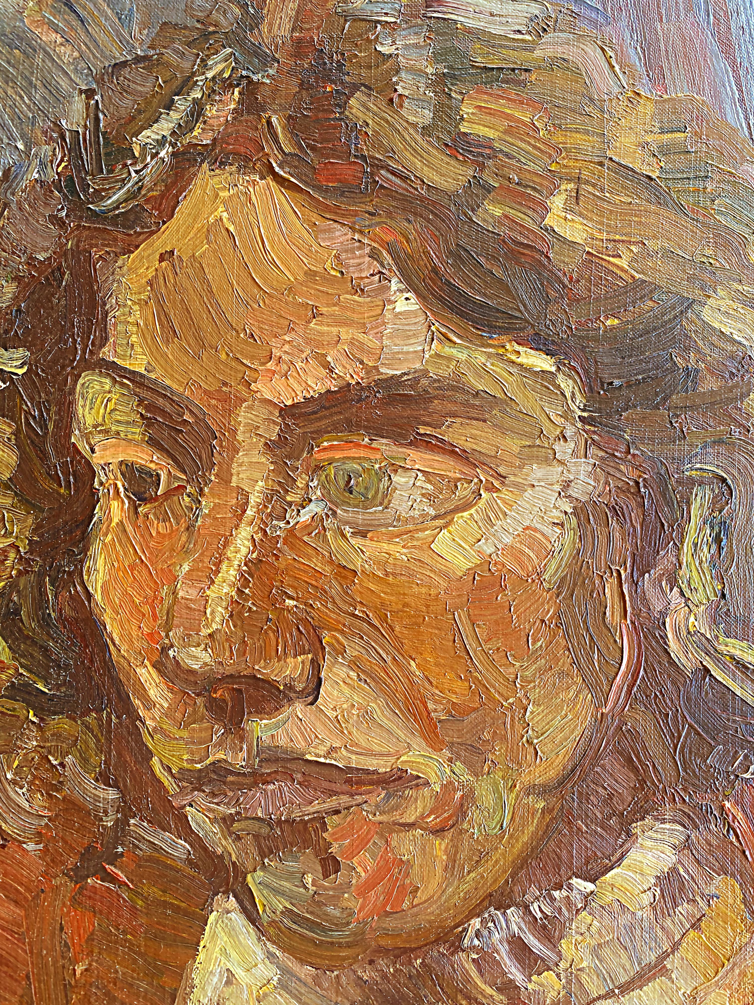1973 Peinture à l'huile abstraite figurative de Warren Fischer, signée.

Nous proposons à la vente une peinture abstraite figurative à l'huile sur toile de lin de l'artiste américain Warren Fischer (1943-2001). Le tableau fait partie de la