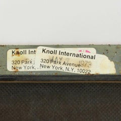 1973 Florence Knoll International Slipper Lounge Chair Brown/Burnt Orange Fabric