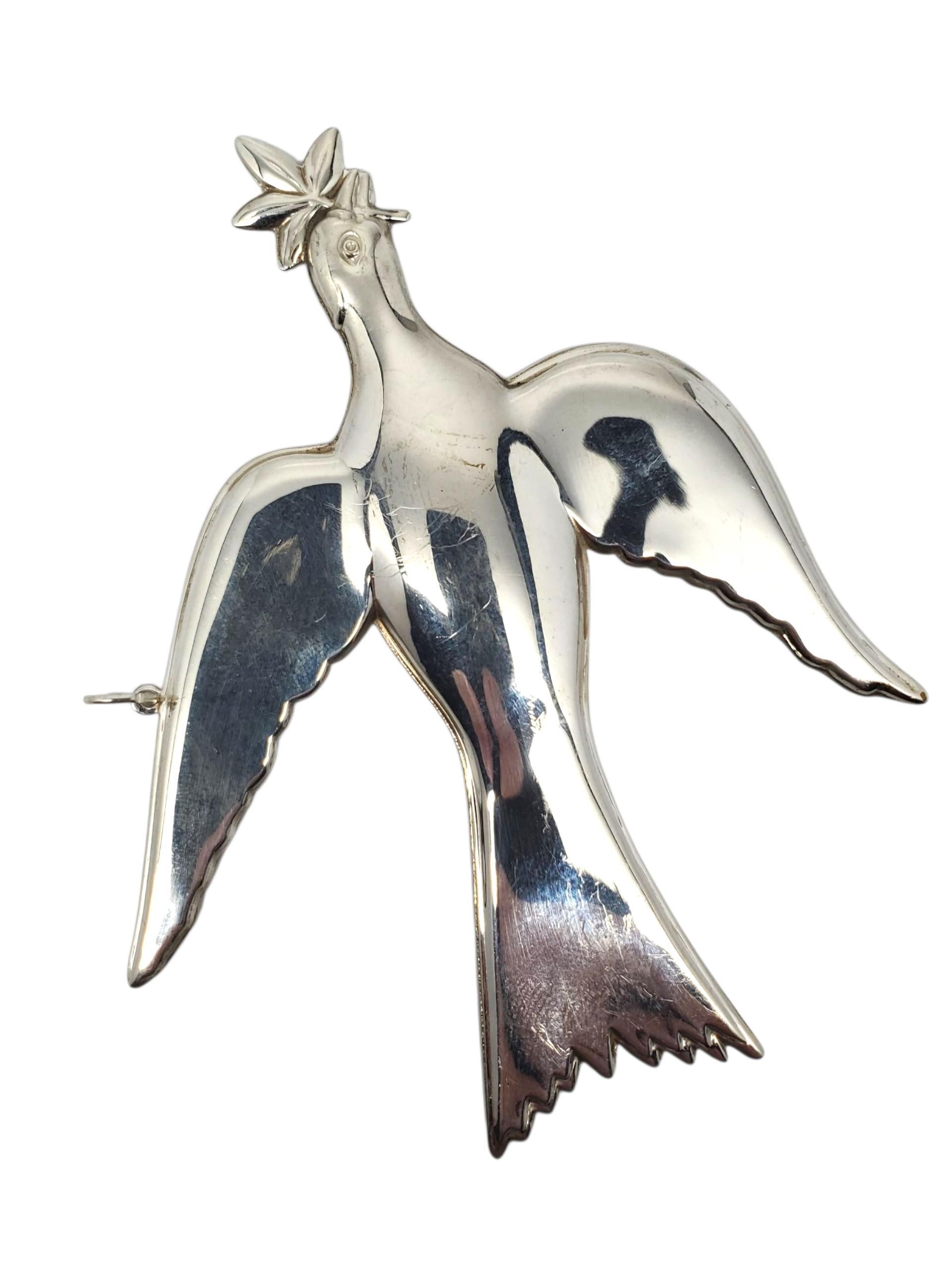 1973 Gorham Sterling Silver Colomba Ornamento #22537 In condizioni buone in vendita a Washington Depot, CT