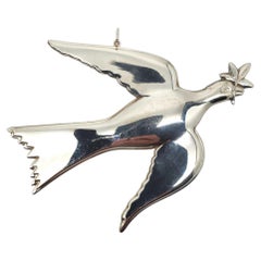 1973 Gorham Sterling Silver Christmas Dove Ornament #22537