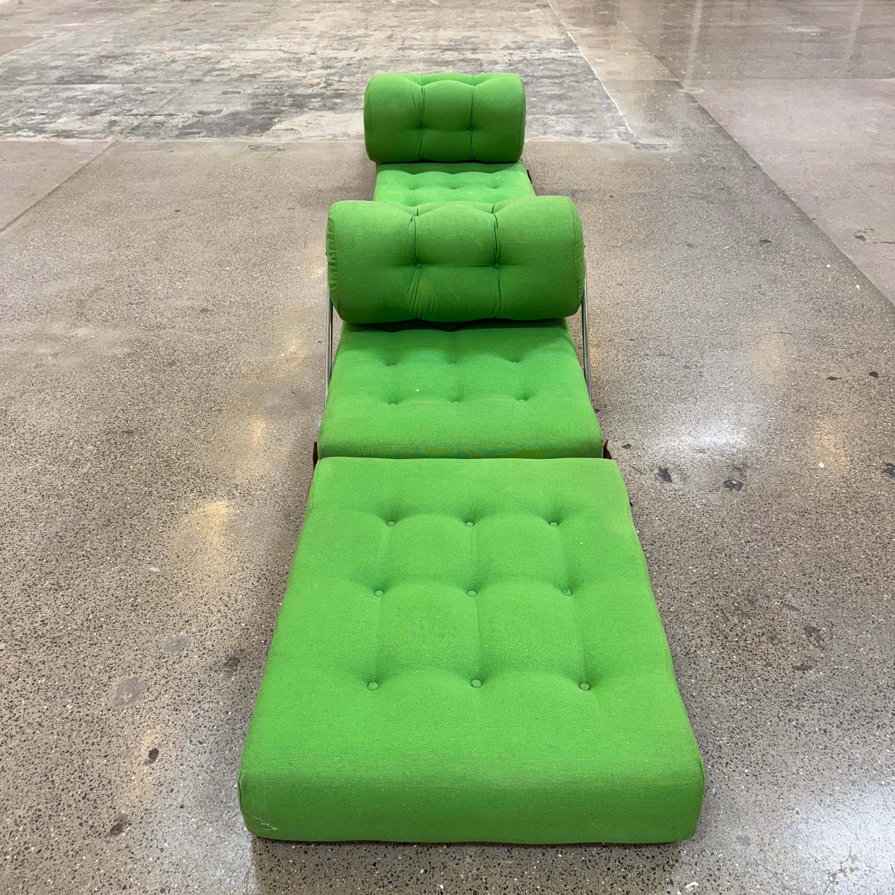 Late 20th Century 1973 IKEA Pair of lounge chairs day beds by Gillis LUNDGREN  TAJT   To restore ! For Sale