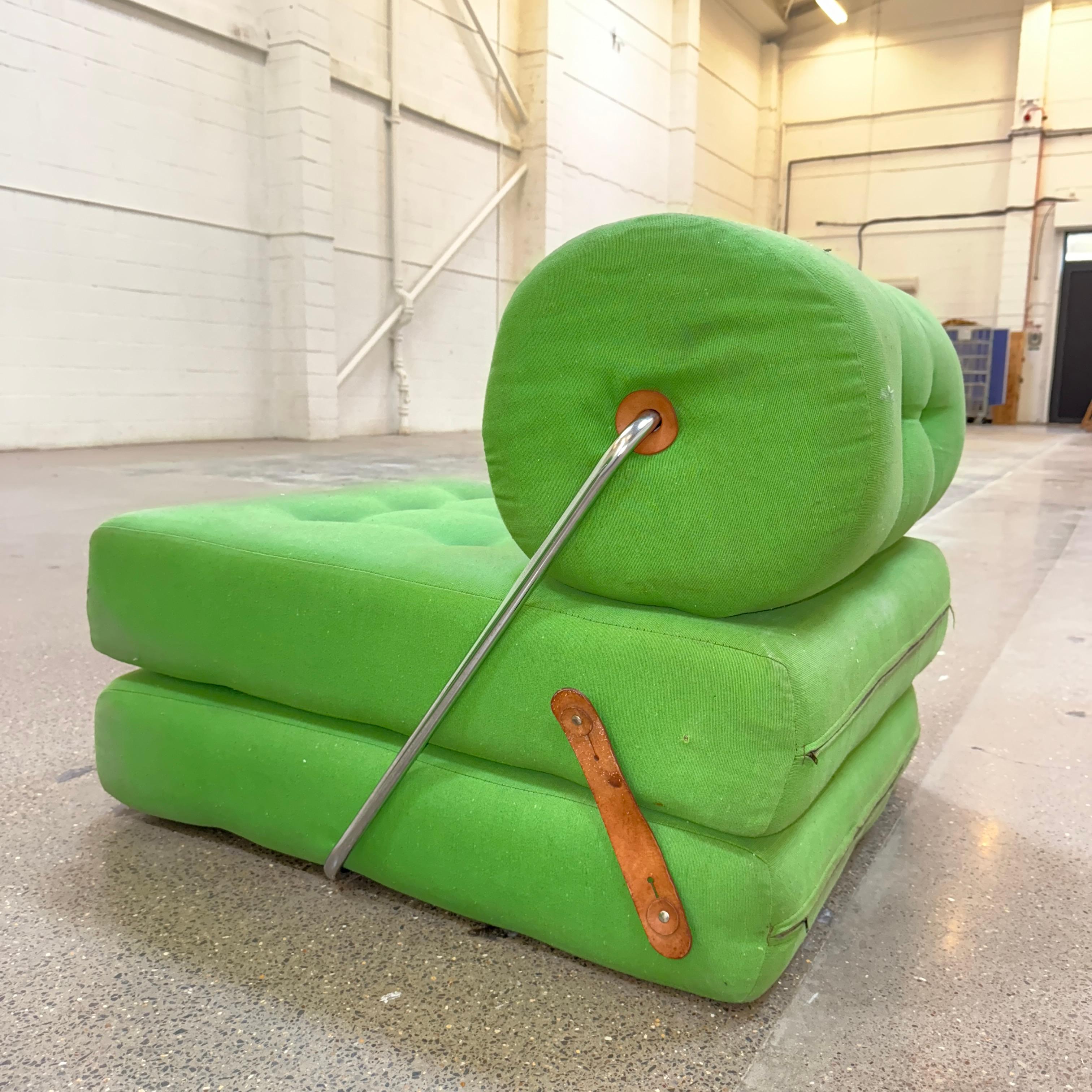 Fabric 1973 IKEA Pair of lounge chairs day beds by Gillis LUNDGREN  TAJT   To restore ! For Sale
