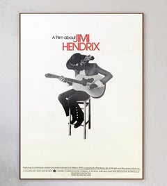 1973 Jimi Hendrix (A Film About) Original Vintage Poster
