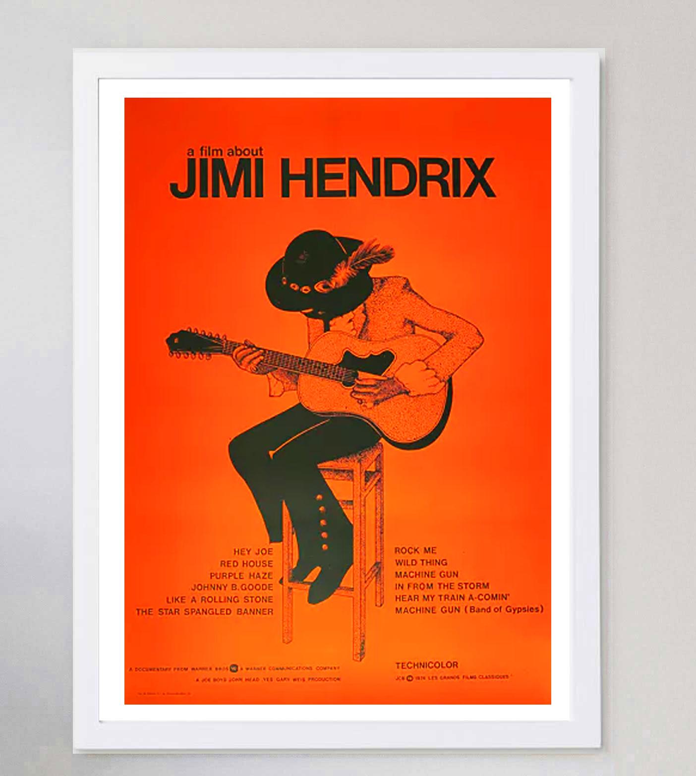 1973 Jimi Hendrix (Ein Film über) Original Vintage Poster (Ende des 20. Jahrhunderts) im Angebot