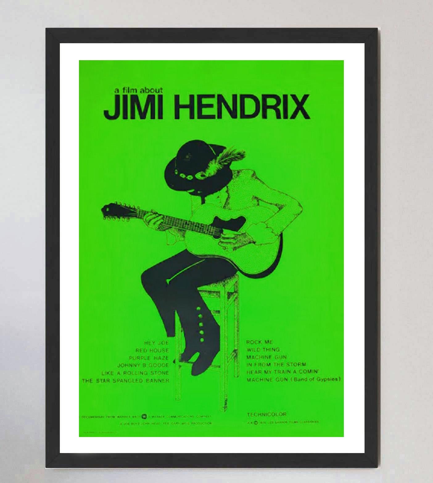 Fine XX secolo 1973 Jimi Hendrix (Un film su) Poster originale d'epoca in vendita