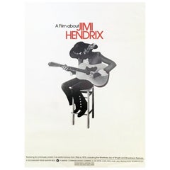 1973 Jimi Hendrix (A Film About) Original Vintage Poster