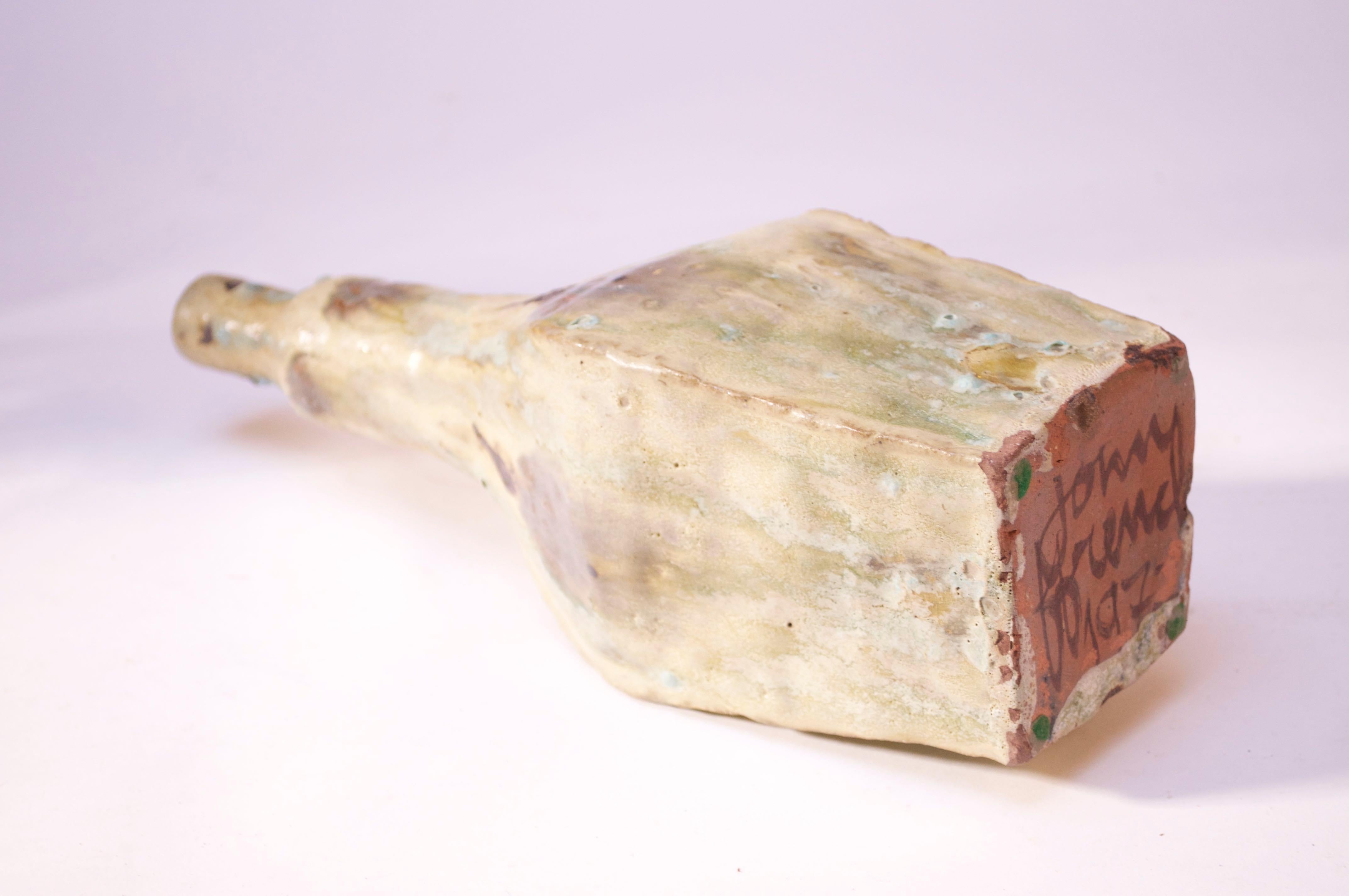 Mid-Century Modern 1973 John Ffrench Ceramic Vase