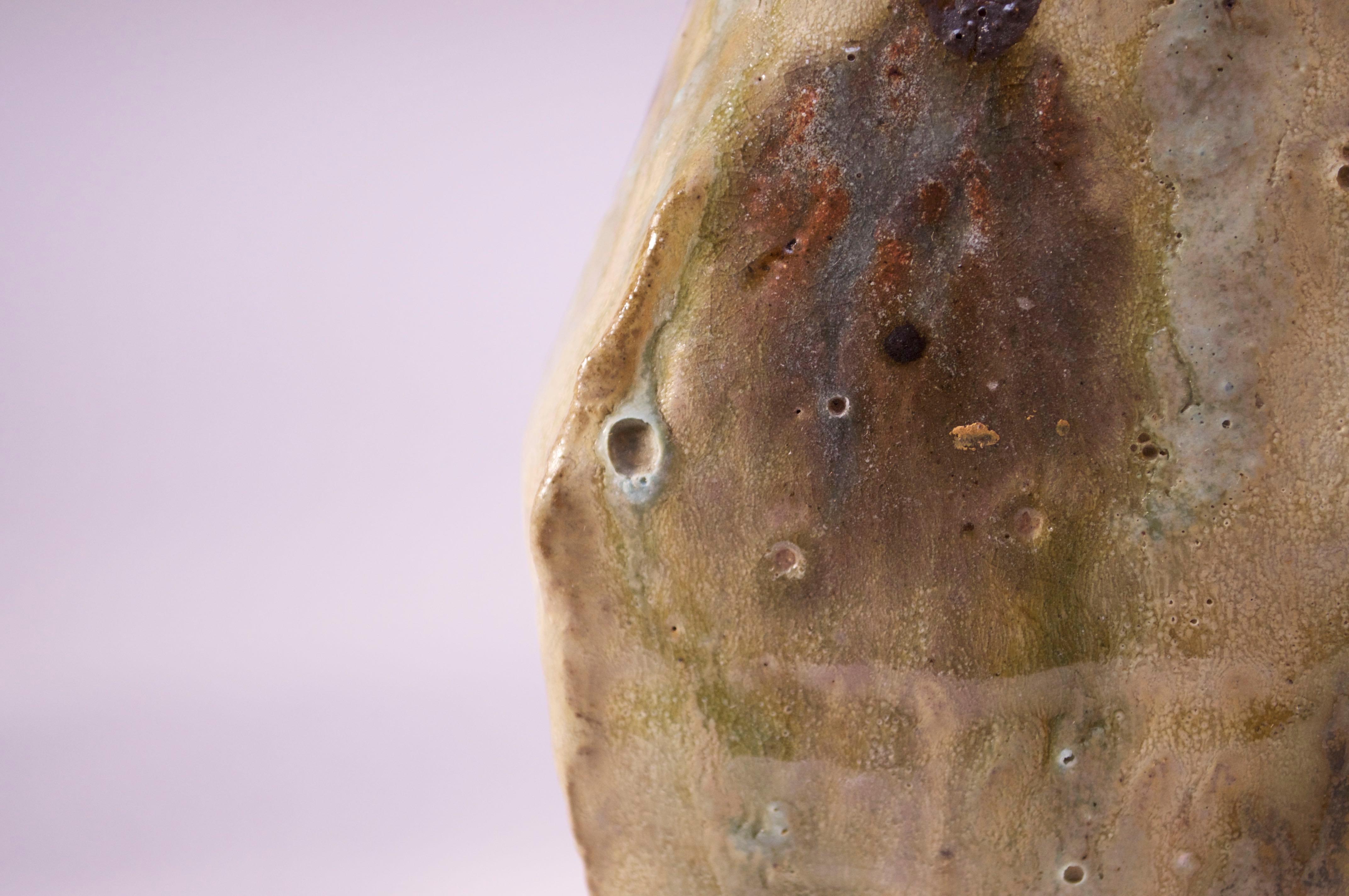 1973 John Ffrench Ceramic Vase In Good Condition In Brooklyn, NY