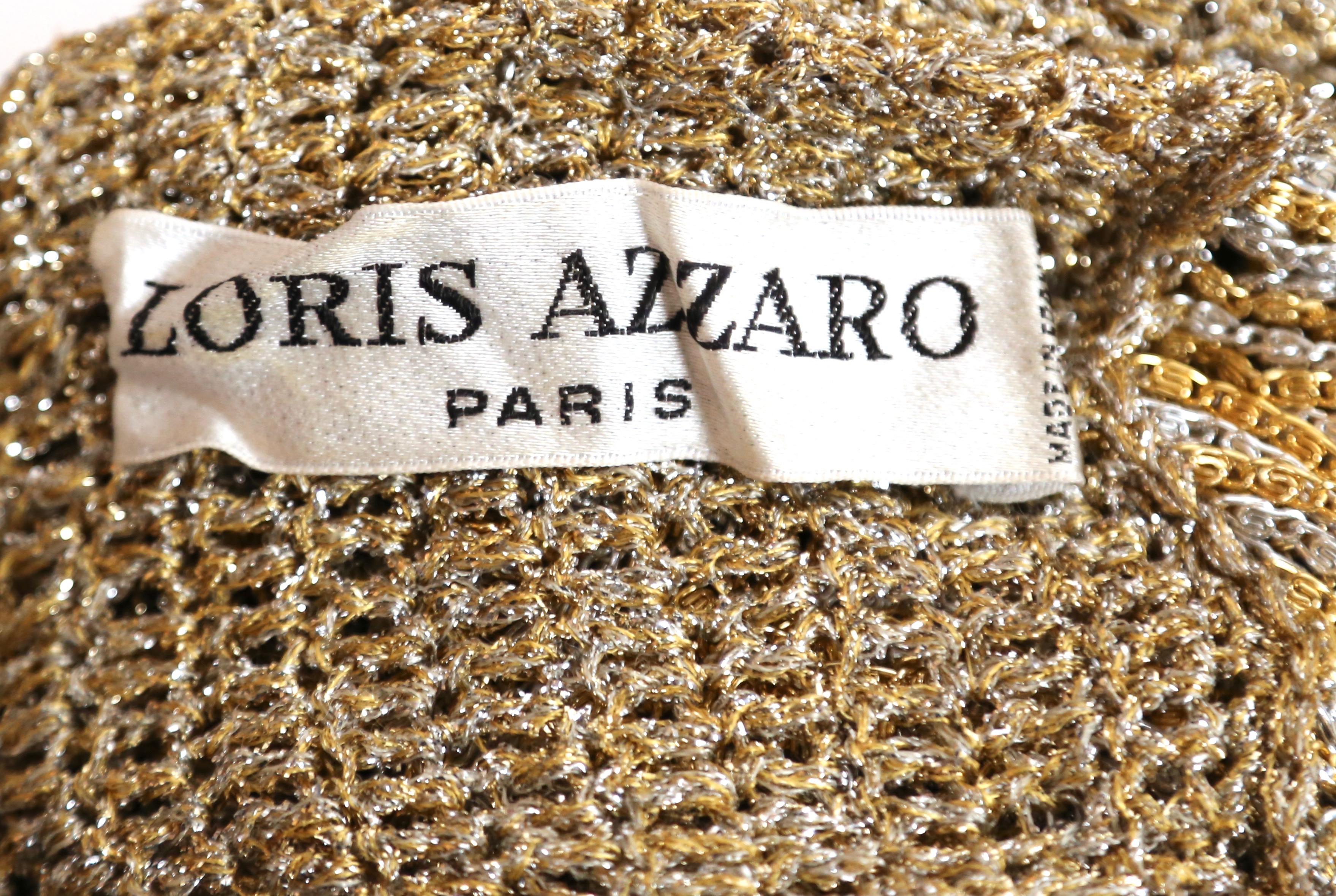 1973 LORIS AZZARO Metallkettenhemdpullover aus Metall 5