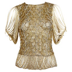 1973 LORIS AZZARO metal chainmail sweater