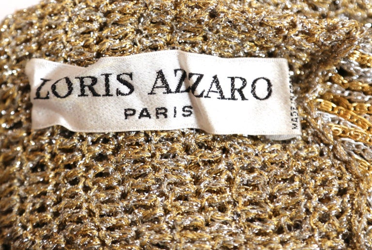 1973 LORIS AZZARO metal chainmail sweater For Sale at 1stDibs | metal ...