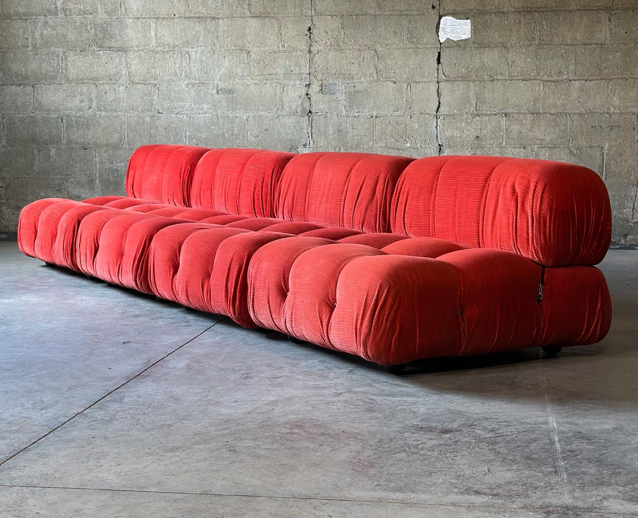 1973 Mario Bellini para B&B Italia Sofá modular Camaleonda Moderno de mediados de siglo en venta