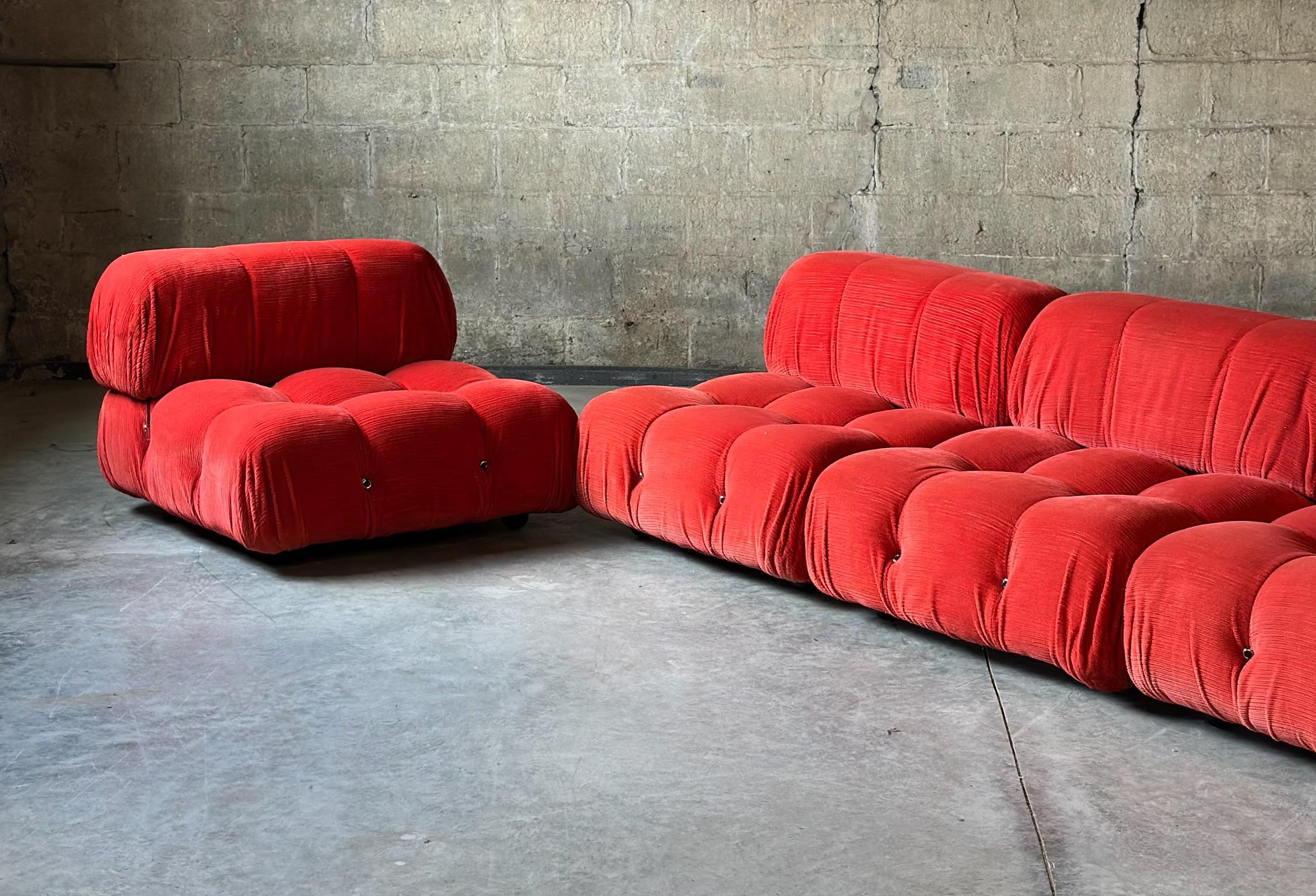 1973 Mario Bellini para B&B Italia Sofá modular Camaleonda en Bueno estado para la venta en Hudson, NY