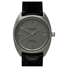 1973 Omega Constellation "C" Chronometer Vintage Mens Calendar Date Watch - SS