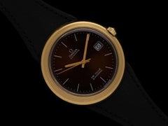 1973 Omega De Ville Dynamic Vintage Large Mens 18K Gold Plated & SS Watch