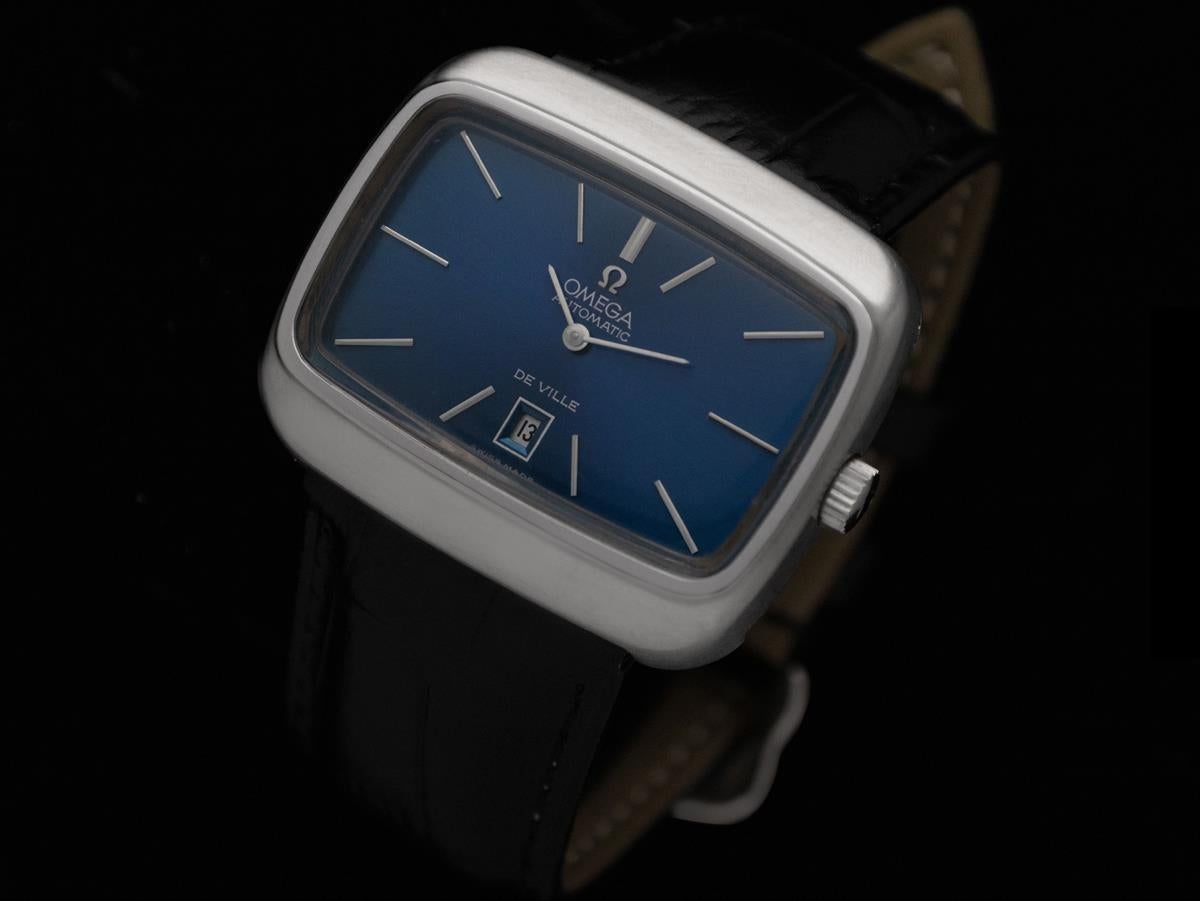 Men's 1973 Omega De Ville Mens Retro Dress TV Watch, Automatic - Stainless Steel For Sale