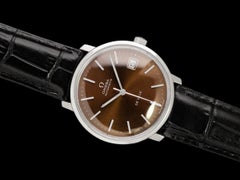 1973 Omega De Ville Vintage Mens Automatic Watch with Chocolate Bronze Dial - SS
