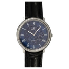 1973 Omega De Ville Vintage Mens Handwound Watch with Embossed Dial - SS