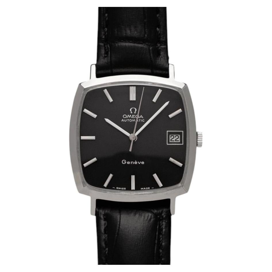 1973 Omega Geneve Vintage Mens Automatic Dress Watch - Stainless Steel
