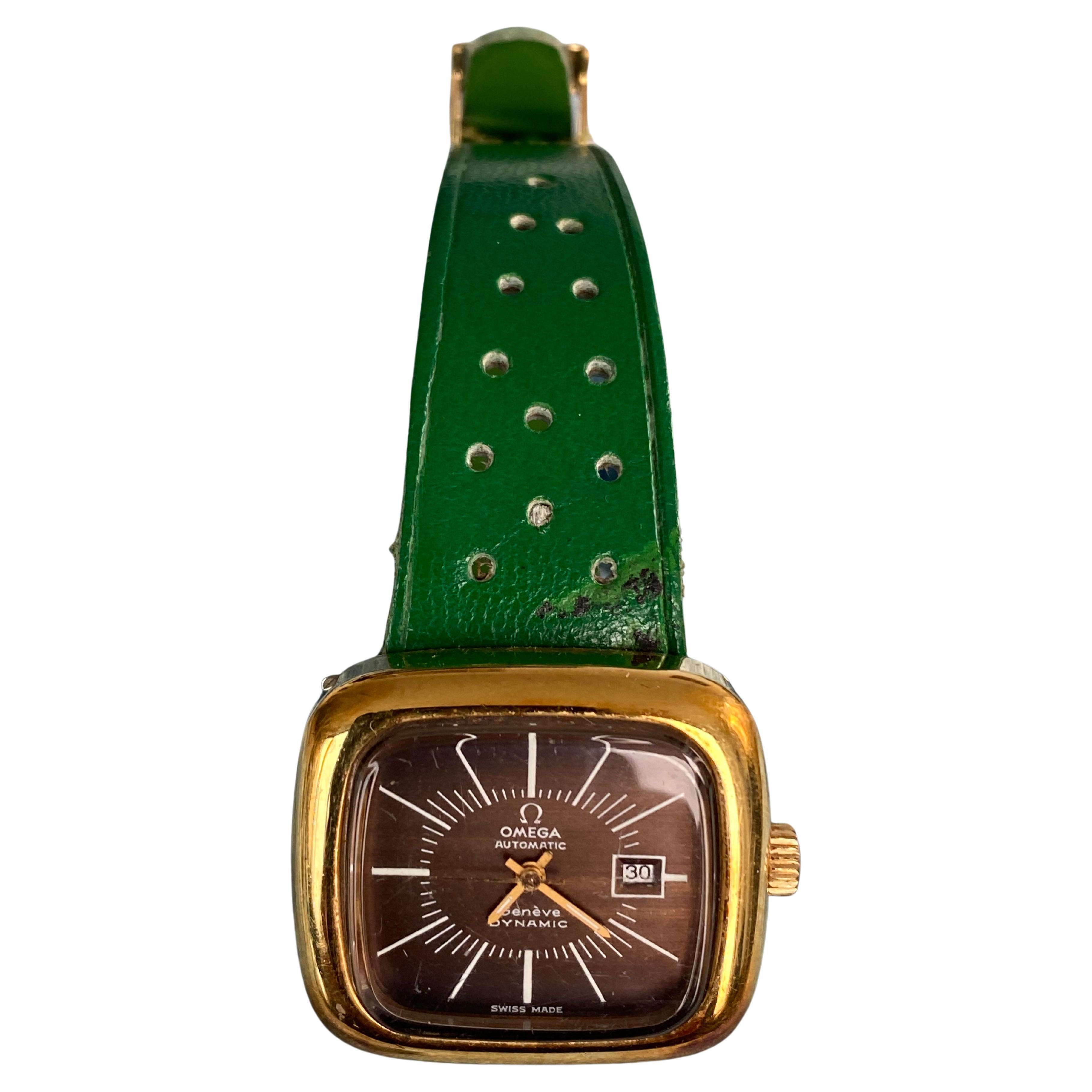 Vintage Retro Omega Lady Sport 18 K Gold Dynamic, Circa 1973, Rare & Chic 

Il s'agit d'une montre rare et recherchée qui fait un retour en force. 
Sportif et Elegant.
Mouvementsu2028Automatique (mécanique)
Numéro de calibreu20281012
DONNÉES