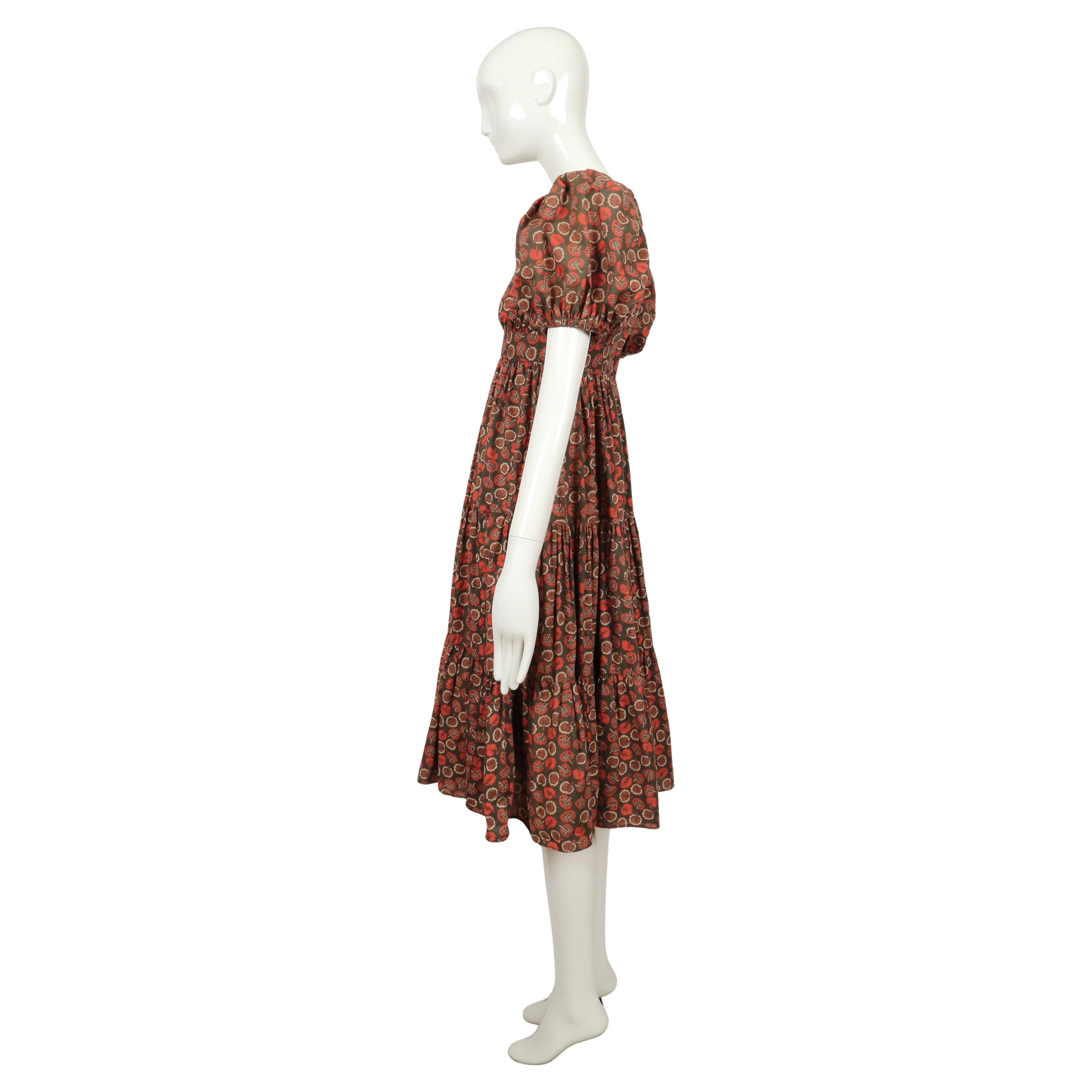 1973 OSSIE CLARK dress with CELIA BIRTWELL print For Sale 5