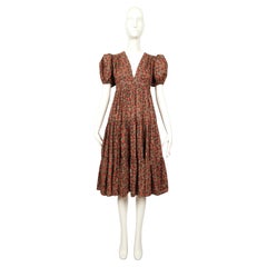 1973 OSSIE CLARK dress with CELIA BIRTWELL print