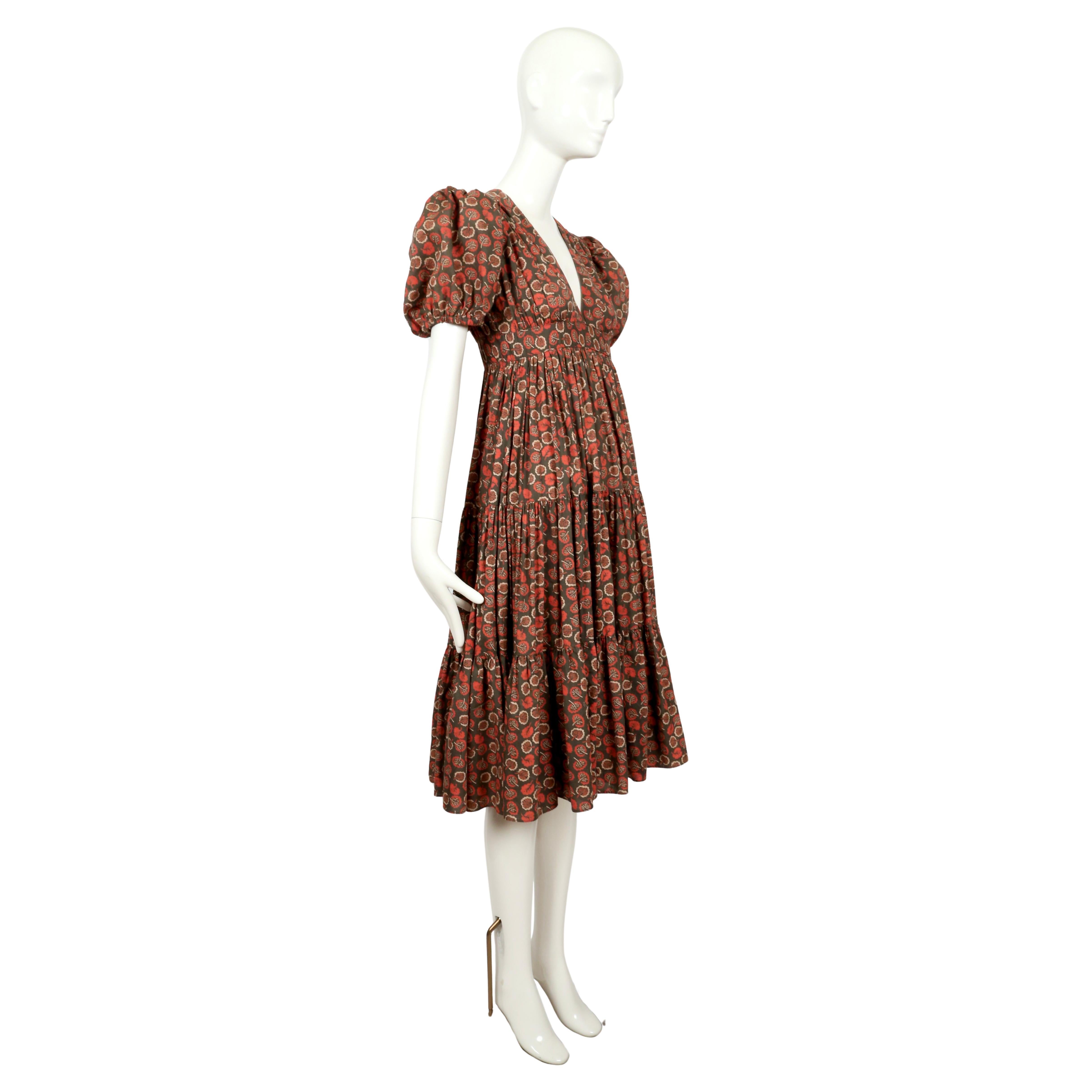Women's or Men's 1973 OSSIE CLARK dress with CELIA BIRTWELL print For Sale