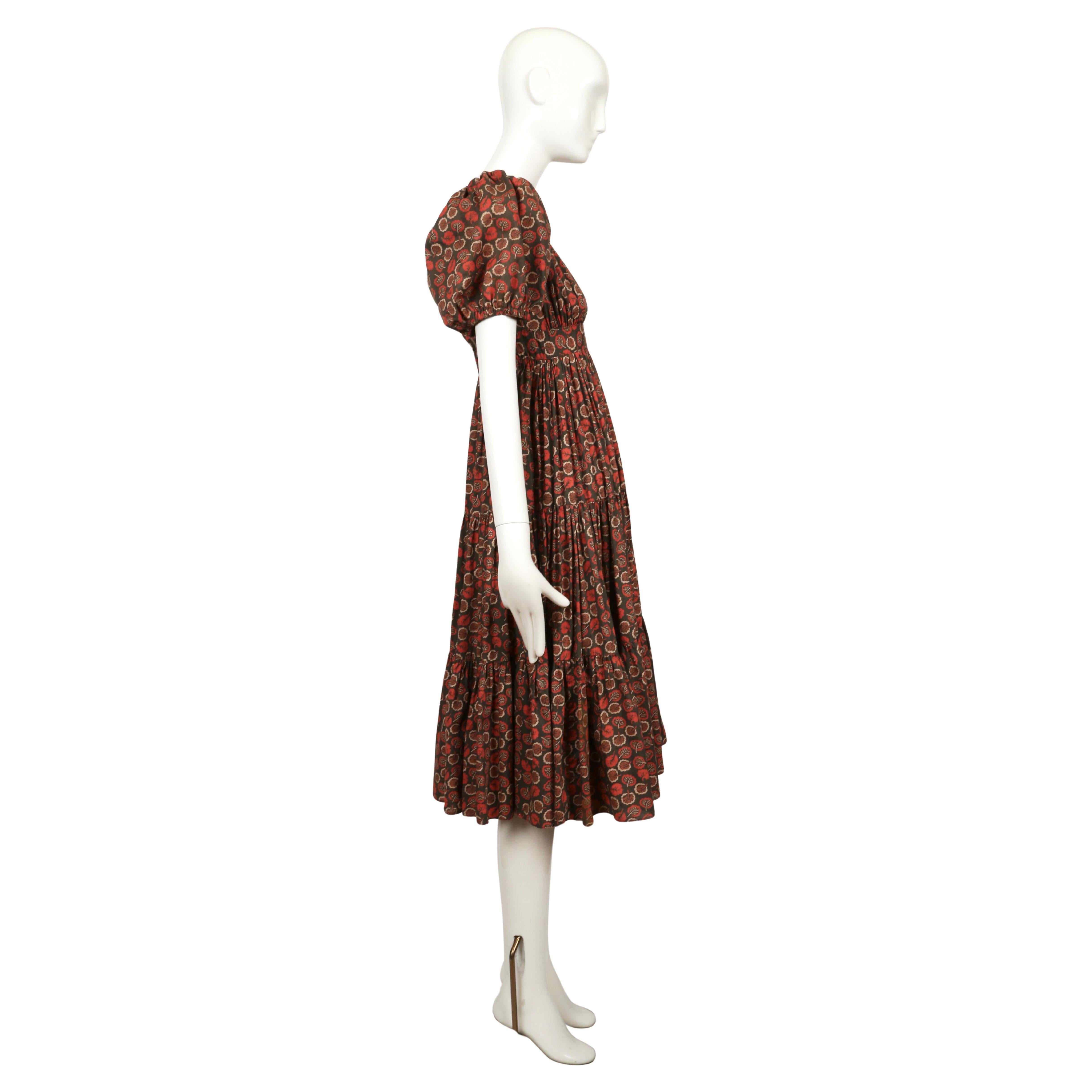 1973 OSSIE CLARK dress with CELIA BIRTWELL print For Sale 3