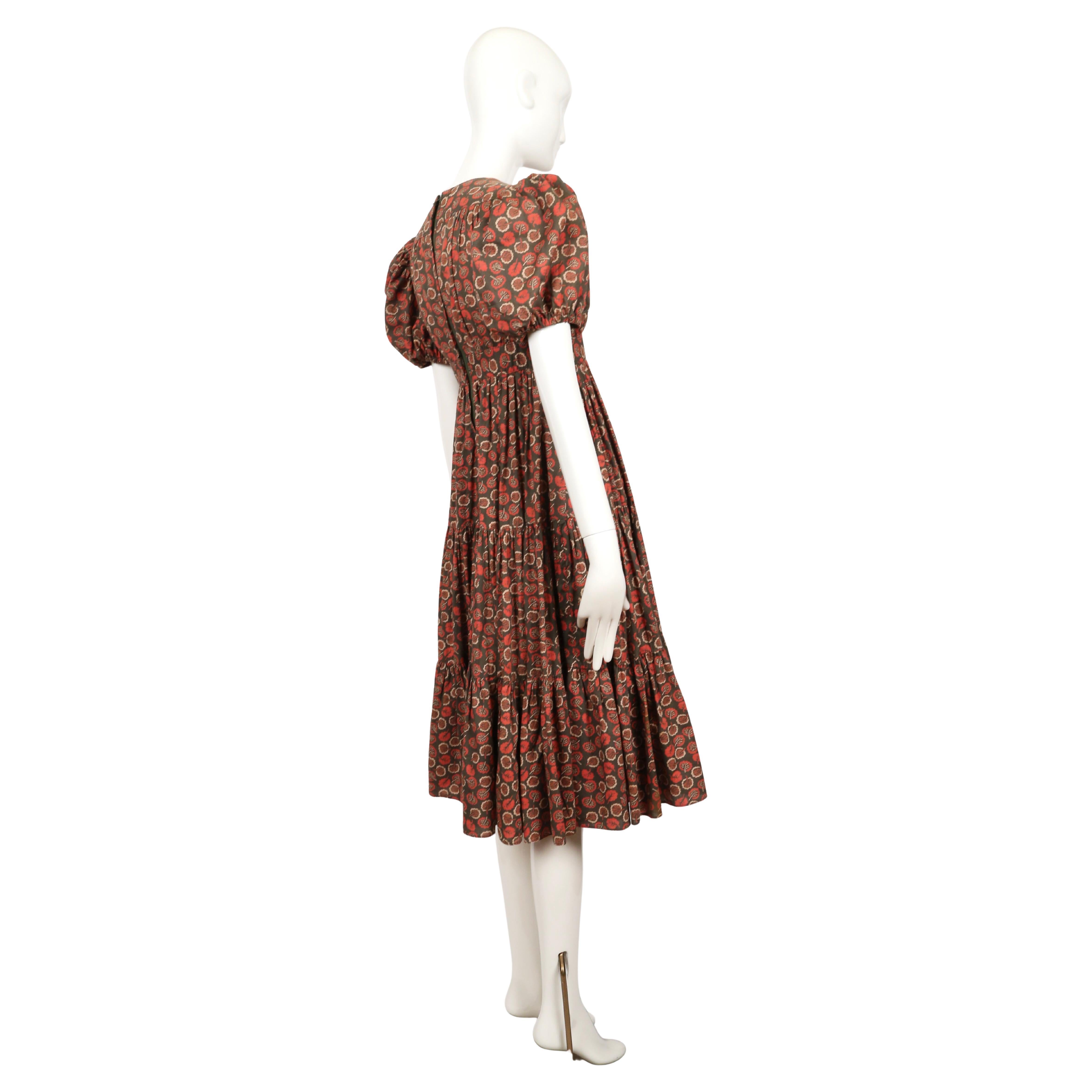 1973 OSSIE CLARK dress with CELIA BIRTWELL print For Sale 4