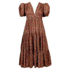 1973 OSSIE CLARK Kleid mit CELIA BIRTWELL Druck