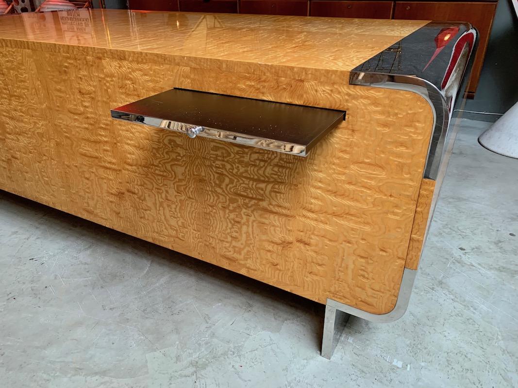 Hardwood Pace Collection Desk by Irving Rosen, circa 1973 For Sale