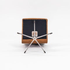 1973 Pair of Arne Jacobsen Low Oxford Chairs in Upholstered Caramel Leather