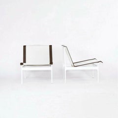 1973 Pair of Richard Schultz for Knoll 1966 Series Rare Armless Lounge Chairs