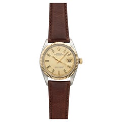 1973 Rolex Datejust 1601 Two-Tone Champagne Dial Automatic 36mm