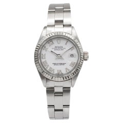 1973 Rolex Ladies Datejust 26MM 6917 White Roman Dial Stainless Steel Watch