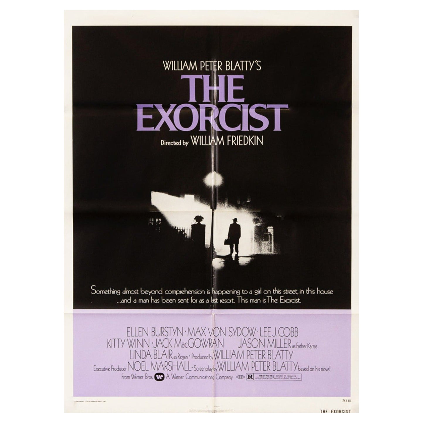 1973 The Exorcist, Original-Vintage-Poster, Original