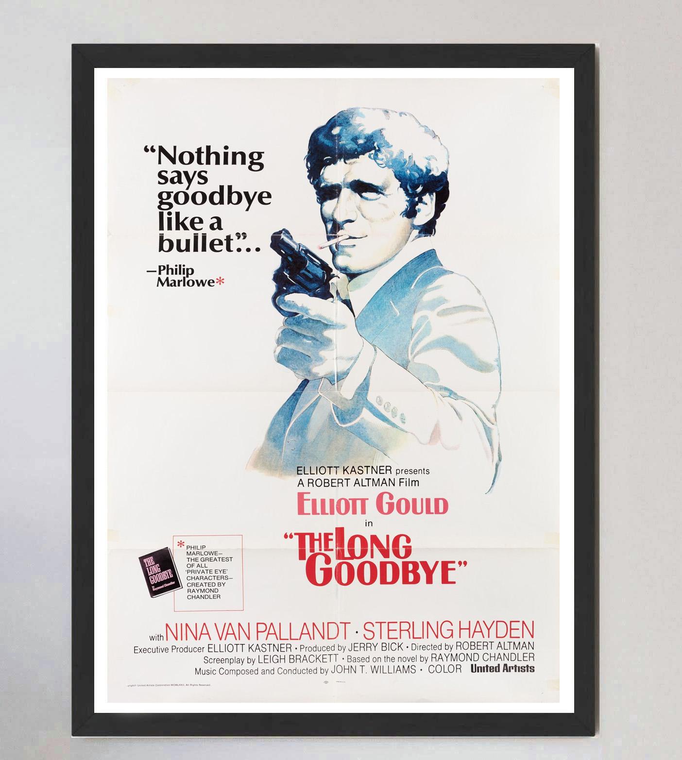 1973 El largo adiós Cartel original de época en Bueno estado para la venta en Winchester, GB