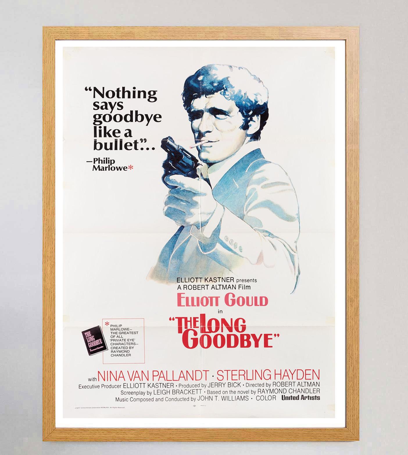 1973 El largo adiós Cartel original de época Papel en venta